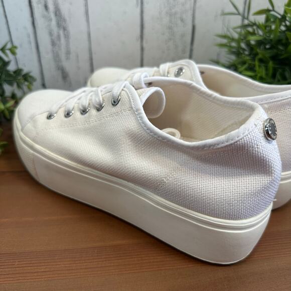 Steve Madden Women's Elore White Platform Sneakers Size 7.5 - Picture 5 of 9